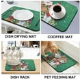 thumbnail image 4 of Christmas Dish Drying Mat 2 Pack 19.5x12Inch Christmas Gifts Christmas Decorations Drying Mat for Kitchen Counter Ultra Absorbent and Non-Slip Coffee Machine Mat Dish Drainer Rack Mats, 4 of 6