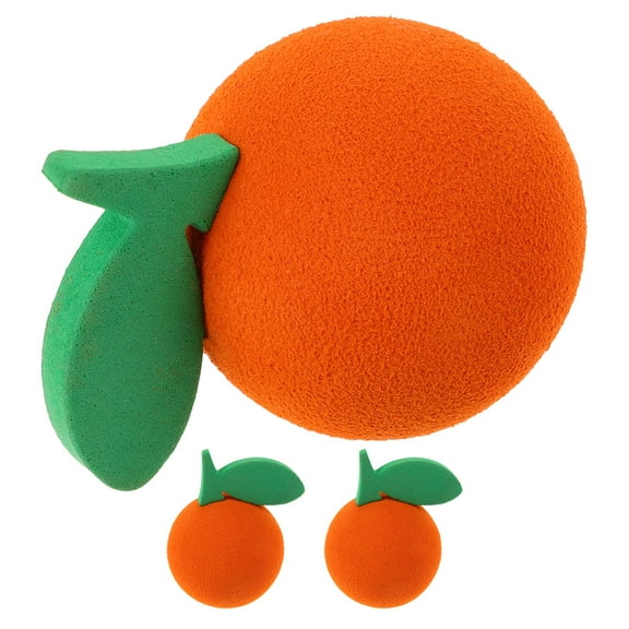 3 Pcs Car Antenna Ball Top Decorative Decorations Automatic Orange