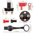 thumbnail image 2 of Battery Isolator Switch 12 V/24 V Car Battery Isolator Switch Main Switch With 2-pin On/off Switch For Car Battery Main Switch Emergency Power Cut-off, 2 of 5