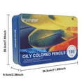 thumbnail image 2 of 180 Color Artist Colored Pencils Set, Soft Core, Professional Numbered Art Drawing Pencils for Sketching Shading Blending Crafting, Gift Tin Box, 2 of 6