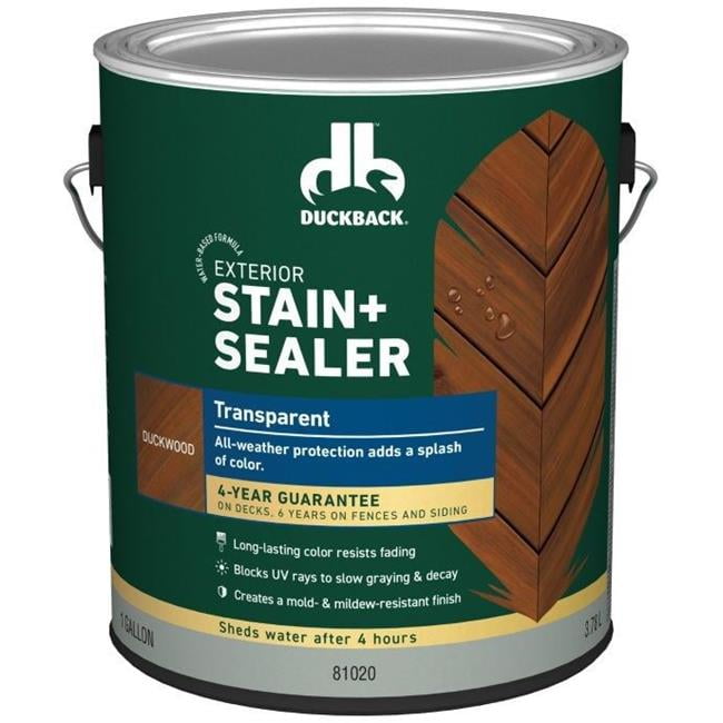 Duckback Products 272469 Honeywood Gallon Transparent Stain Plus Sealer