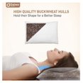thumbnail image 6 of Drevy Organic Buckwheat Pillow for Sleeping with Pillow case – Japanese Pillow Filled with Sobakawa aids in Cooling Sleep with Neck Support for Any Sleep Position (20in x 15in), 6 of 8