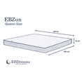 thumbnail image 5 of Colchón Queen EBDreams Zun Firme Blanco 3 tecnologías Memory Foam Uso Rudo Hecho en México El Bazar Store, 5 of 5