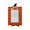 A002- Clear (Stripe Pattern), variant on Halloween Picture Frame 8X8 Inch Striped Wooden Pumpkin Decor Halloween Party Decorations for Home Desk Display Halloween Photo Holder 1 Pack
