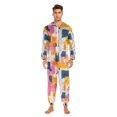 thumbnail image 3 of FORMRS Onesies Pajama for Adults Unisex Hoodie Winter Jumpsuit One Piece Sleepwear, Sizes S-2XL, Art Geometric, 3 of 7