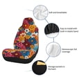 thumbnail image 6 of Car Seat Covers Are Protected From Dust And Spillage And Elastic Straps Are Easy To Install For Easy Car Suv Truck Delivery Colorful Floral Pattern Groovy Flowers (1) 1, 6 of 8