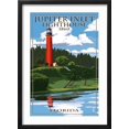thumbnail image 2 of Art.com Jupiter Inlet Lighthouse - Jupiter, Florida Art Print by Lantern Press, Black Frame Wall Art, 17" x 23", 2 of 5