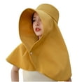 thumbnail image 2 of Xfvqtps Chapeaux de Soleil pour Femmes Protection Solaire Grand Bord Châle avec Rabat de Cou Visière de Randonnée Chapeau Extérieur Été Plage Pêche, 2 of 5