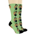 thumbnail image 2 of ThisWear Green Argyle Socks Dabbing Socks St Patricks Day Outfit 6-Pairs Novelty Crew Socks, 2 of 5