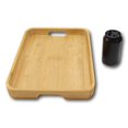 thumbnail image 4 of Sturdy Quality Smooth Bamboo Food Tea Butler Tray Platter With Handles 15"X11", 4 of 4