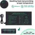 6Pack Seed Starter Tray with Heat Mat(12 Cells per Tray), Plant
