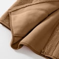 thumbnail image 6 of Atogsazn Kids Girls Fleece Full Zip Jacket Children Sherpa Long Sleeve Hooded Coat Winter Warm Tops Brown 6-7 Years Fashion, 6 of 8