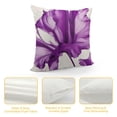 thumbnail image 4 of JEUXUS Summer Floral Throw Pillow Cover Purple Tulip Flower Pillow Covers Outdoor Pillow Cases for Sofa Couch Living Room Farmhouse Home Spring Decoration,, 4 of 5