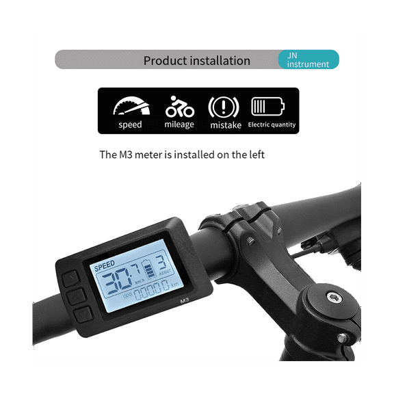 Ebike Display OMT-M3 Display SM Plug Intelligent LCD Electric Bicycle Display Bicycle Accessories