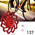 thumbnail image 1 of Polea de cerámica para bicicleta de montaña, desviador trasero de aleación de aluminio 7005, rodamiento de polea guía de rueda guía 11T 13T, 1 of 6
