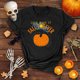 thumbnail image 2 of Camiseta holgada de manga corta con estampado de mueca Retro de Halloween para hombre y mujer Pompotops hfajkhk140239, 2 of 4