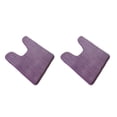 thumbnail image 2 of Billuyoard Alfombra de baño en forma de U Absorbente de agua Antideslizante Elástico Amigable con la piel Alfombra de baño Alfombra de baño Protección Púrpura 40*60cm 2piezas Billuyoard CBP005187, 2 of 5