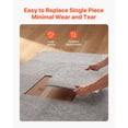 thumbnail image 6 of KFFKFF Carpet Tiles 18x18 inch, 10 Pack Detachable Squares with Self-Adhesive Backing, Soft Plush Padding for 22.5 sq.ft Coverage, Ideal for DIY Home Flooring in Living Room & Bedroom, Dark Brown, 6 of 9