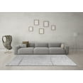 thumbnail image 3 of Ahgly Company Indoor Square Abstract Gray Modern Area Rugs, 4' Square, 3 of 4