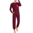 thumbnail image 5 of Purcoar Christmas Pajamas for Family Stripe Sleepwear Sets Men S-XXL, 5 of 9