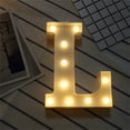 thumbnail image 5 of LED 26 Alfabeto Letra Número Luces Ampersand y Símbolo Amor Corazón Iluminar Lámpara de señal para amor Boda Fiesta en casa Decoración de bar de vacaciones, 5 of 5