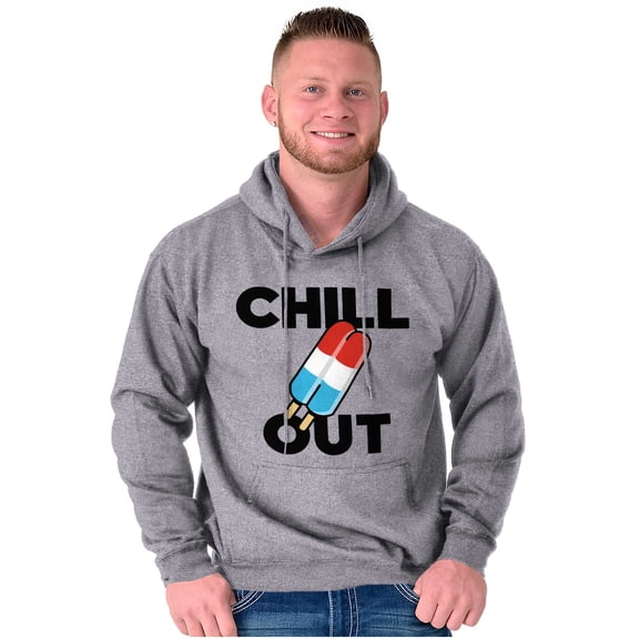 Retro Chill Out Food Pun Popsicle Hoodie Sweatshirt Women Men Brisco Brands S