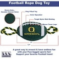 thumbnail image 5 of Pets First NCAA Oregon Ducks Strong, Durable, Chewable Football Dog Toy with Inner Squeaker and Side Ropes, Officialy Licensed, 5 of 7