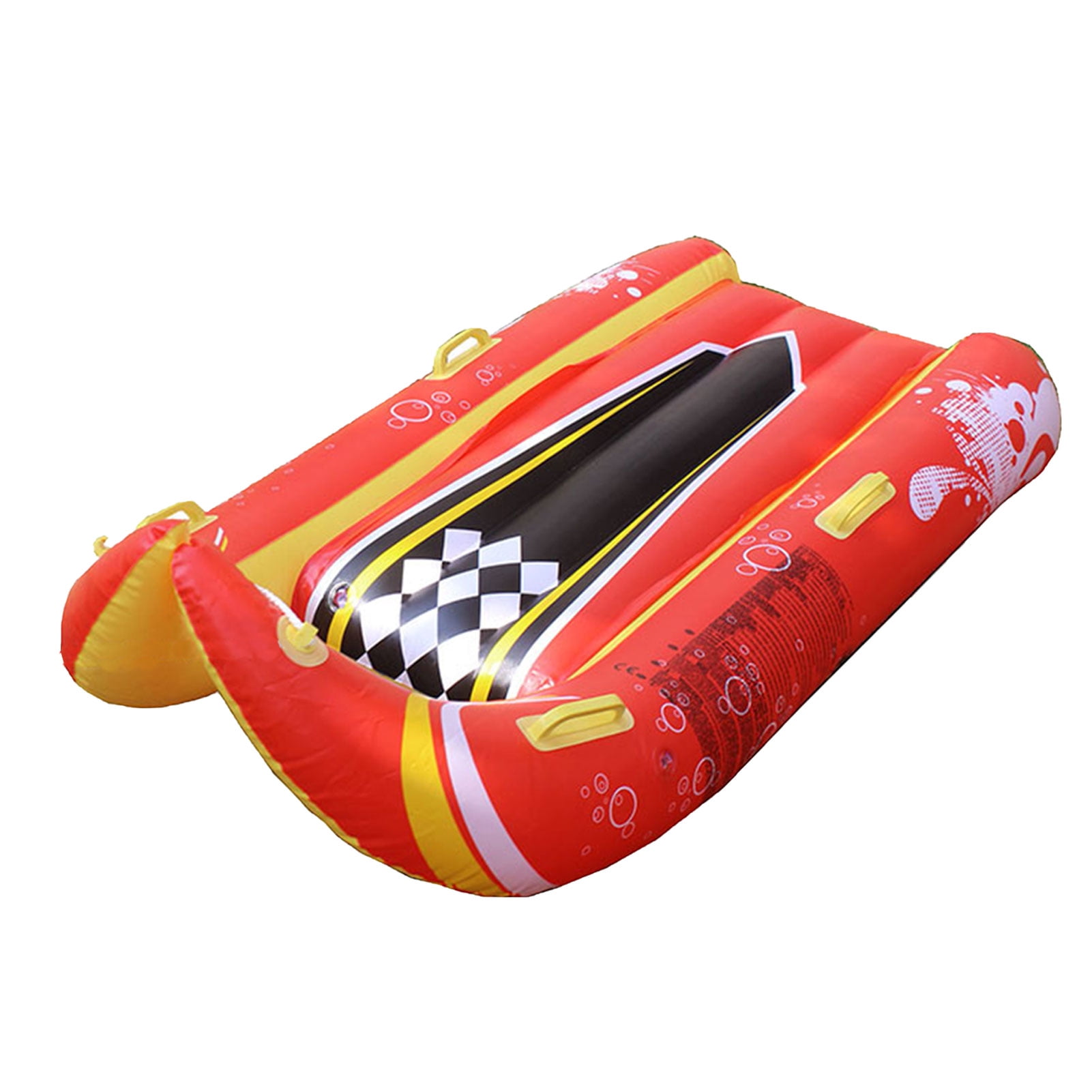 AUTCARIBLE Inflatable Snow Tube Large Thick Snow Sled Kids