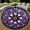Gothic Rose Window 1, variant on Round Area Rug, Easter Foxs 2 Non-Slip Floor Mat, Soft Washable Carpet for Living Room Bedroom Decor 24 Inch