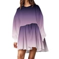 thumbnail image 1 of Wyzesi Robe de Plage pour Femmes Formelle Mode Féminine Robe Sweat-Shirt Surdimensionnée Manches Longues Col Rond Pull Coupe Décontractée Mini Robe Pyjama de Noël, 1 of 4