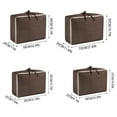 thumbnail image 2 of Quilt Storage Bag Clothes Organizer, Large Moving Bag with Plaid Design for Seasonal Garment and Bedding Protection, Space-saving Closet Container, 2 of 8