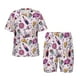 thumbnail image 1 of Fotbe Wine Pijama Estampada de 2 Piezas para Niños – Ropa de Dormir de Manga Corta Cómoda para Niños y Niñas, Camiseta y Shorts de Algodón-Large, 1 of 6