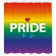 thumbnail image 3 of Ambesonne Pride Shower Curtain, Vibrant Gender, 69"Wx70"L, Multicolor, 3 of 3