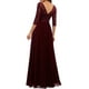 thumbnail image 5 of Txlixc Vestido largo de mujer, encaje de parquet sólido Txlixc moda, 5 of 6