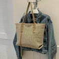 thumbnail image 1 of Sac Hobo pour Femmes Grande Capacité en Paille Sac pour Dames pour Voyage Vacances Quotidien, 1 of 9