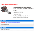 thumbnail image 2 of High Beam and Low Beam Headlight Bulb - Compatible with 2004 - 2014 Ford F-150 2005 2006 2007 2008 2009 2010 2011 2012 2013, 2 of 2