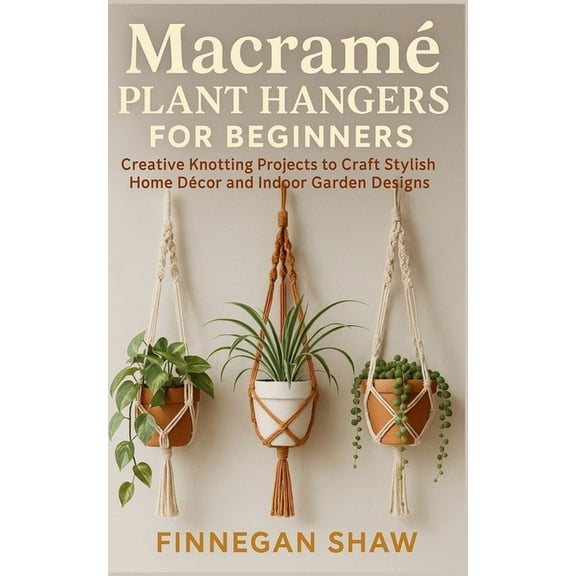 MacramÃ© Plant Hangers for Beginners: Creative Knotting Projects to Craft Stylish Home DÃ©cor and Indoor Garden Designs, (Paperback)