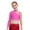 Hot Pink, variant on Miutii Kids Girls Shiny Rhinestone Irregular Shoulder Lyrical Jazz Ballet Dance Crop Tops Athletic Yoga Sports Skating Shirts Blue 6