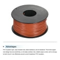 thumbnail image 3 of Uxcell 30AWG Stranded Wire Hookup 50M/164ft Orange Electrical Wire UL1007 Spool, 3 of 6