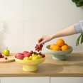 thumbnail image 3 of onefitow Fruit bowl Fruit Basket Multifunctional Drain Fruit Snack Cake Storage Rack Living Room Dining Table Fruit Stand (green), 3 of 8