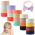 thumbnail image 7 of Ksopiavobs 100 PCS Baby Nylon Headbands Hairbands Hair Bow Elastics for Baby Girls Newborn Infant Toddlers Kids DIY, 7 of 7