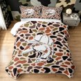 thumbnail image 2 of Manfei Retro Duck Camo Twin Quilt Set, Countryside Camouflage Twin Coverlet Set, Wheat Orange, 2 Pieces, 1 Bedspread and 1 Pillowcase, 2 of 7