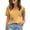 Yellow, variant on DeHolifer Women's Tops Crewneck Casual Printed Fake Two Piece Short Sleeve Summer Trendy Tee Tops Pink XL
