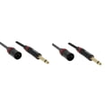 thumbnail image 2 of Cable de audio Rannsgeer 1/4 TS a XLR macho de 0,9 m, paquete de 2, 2 of 2