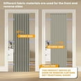 thumbnail image 2 of 100% Blackout Magnetic Door Curtain Accordion Doors Interior Closet Door Curtain Invisible Applicable Bedroom Room Living Room Doorway （Grey 52" W x 78" L 1 Panel, 2 of 6
