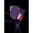 thumbnail image 7 of REMANLAND Purple Sparkle Envelope Evening Clutch with Rhinestone Jewelry Set, Matching Drop Earrings Necklace Bangle Women Formal Party Handbag, 7 of 7