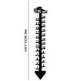 thumbnail image 2 of JeashCHAT 24 Inch Iron Snow Gauge Winter Christmas Holiday Snowflake Measuring Gauge, Handmade Metal Snow Measuring Stick Garden Stakes for Yard Outdoor, Christmas Decorations Gifts, 2 of 2