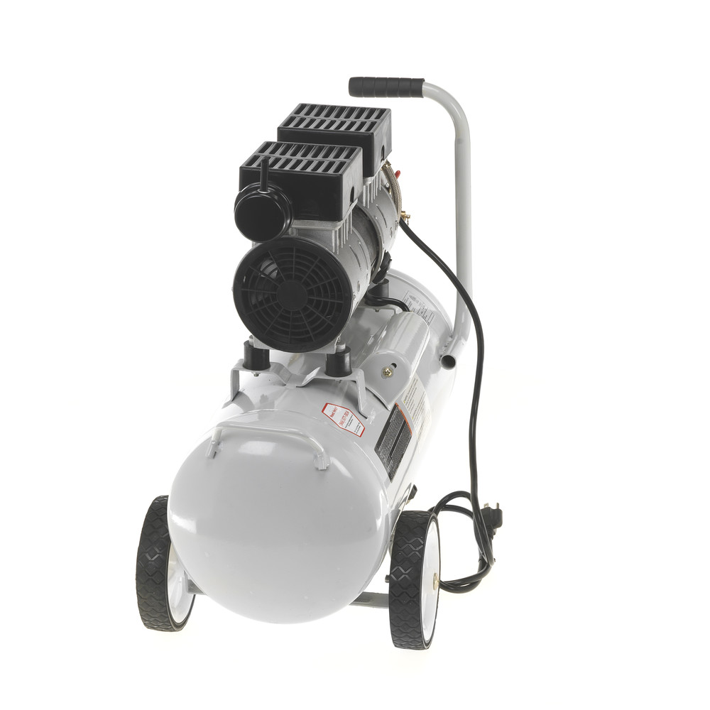 Quipall 6-1-SIL 1 HP 6.3 Gallon Oil-Free Wheelbarrow Air Compressor