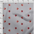 thumbnail image 1 of oneOone Tissu Jersey Viscose Imprimé Fraise au Mètre 60 Pouces de Large, 1 of 4