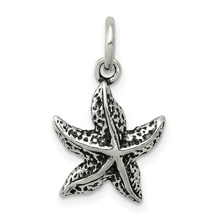 925 Sterling Silver Starfish Pendant Charm Necklace Sea Shore Shell Gifts For Women For Her